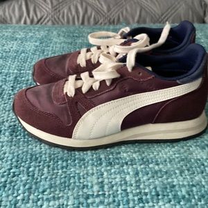 Puma Women's Athletic Shoes in Burgundy and White